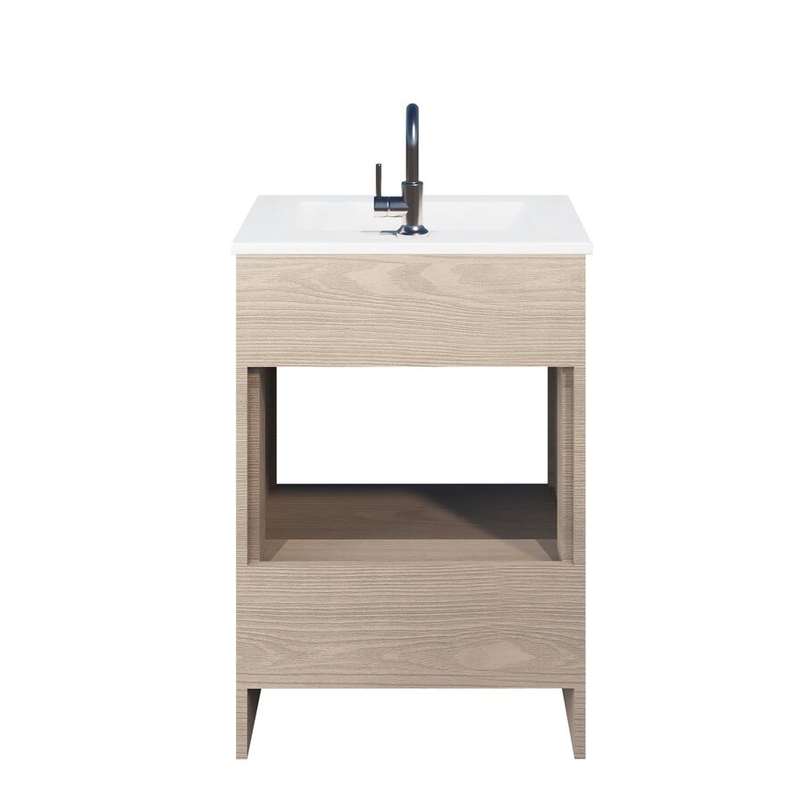 Volpa USA Pacific 24-inch Ash Grey Freestanding Bathroom Vanity