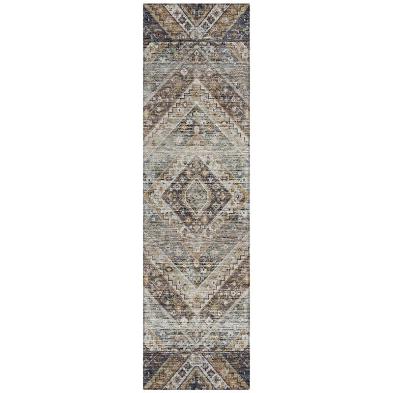 Machine Washable Indoor/Outdoor Traditional Ali Chantille Rug