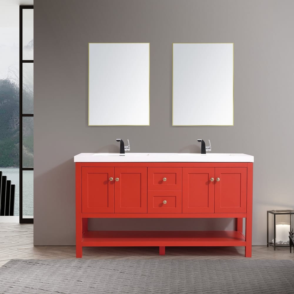 Winslow 60" Double Bathroom Vanity Set