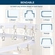 preview thumbnail 3 of 13, Flexible Curved Ceiling Curtain Track Set, Curtain Rail Ceiling Wall Mount for Curtain Rail Bunk Bay Window Room Divider