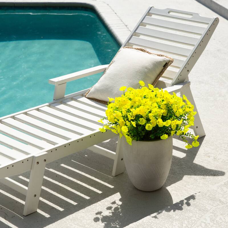 14-in UV Resistant Artificial Morning Glory Bush - Set of 12