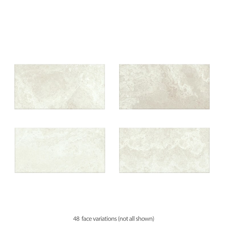 Merola Tile Echoes Light 11-3/4" x 23-1/2" Italian Porcelain Floor and Wall Tile