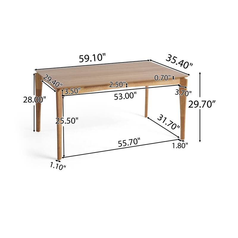 Christopher Knight Home - Emery 5-Piece Dining Set with Upholstered Side Chairs and Wooden Table