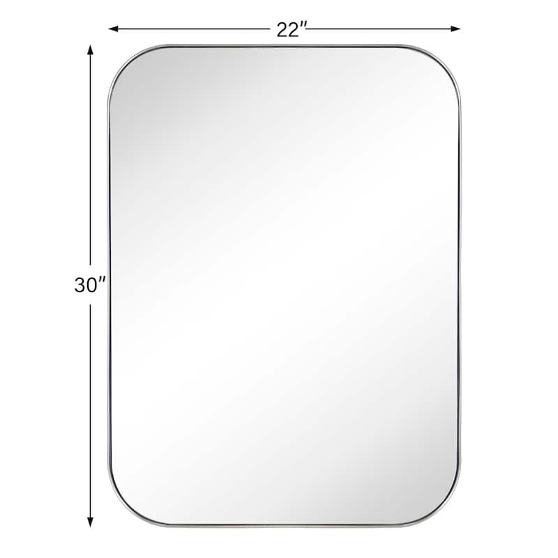 TEHOME Mid-Century Modern Chic Metal Rounded Wall Mirrors