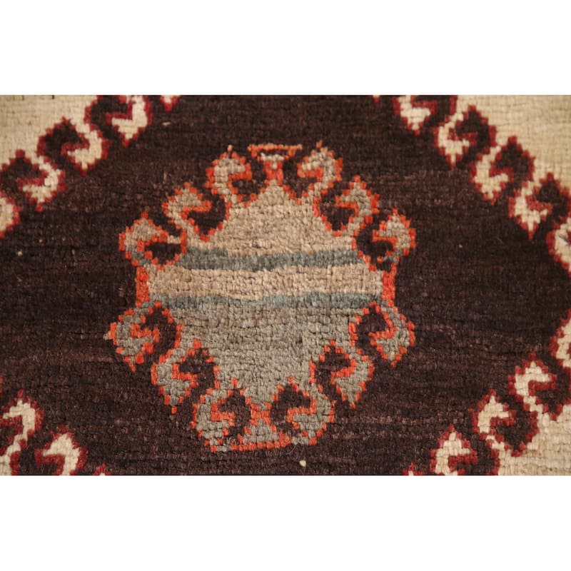 Tribal Qashqai Persian Vintage Area Rug Hand-knotted Wool Carpet - 4'10"x 8'1"