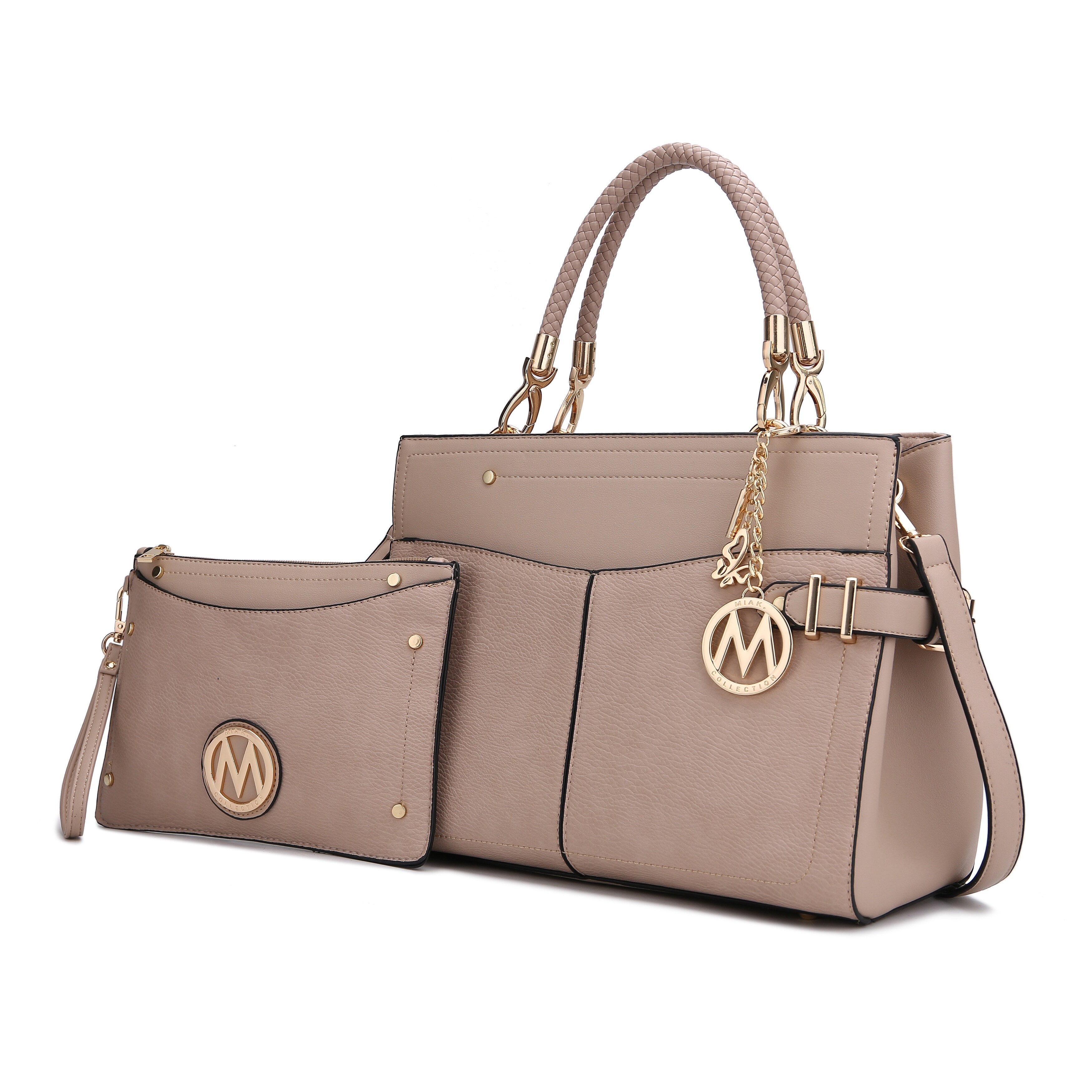 yola satchel handbag with wallet by mkf