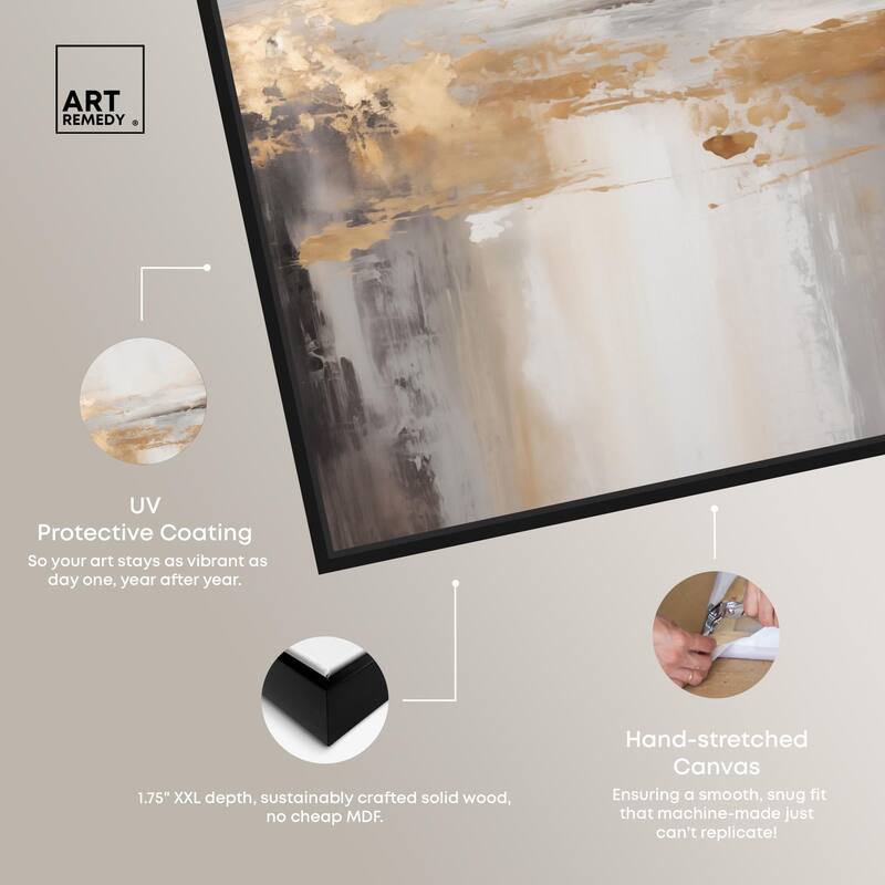 Gold Dust I Canvas by Art Remedy