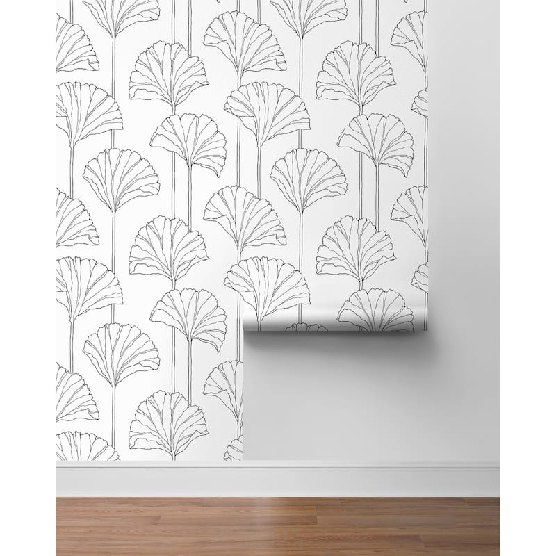 NextWall Ginkgo Leaf Peel and Stick Wallpaper