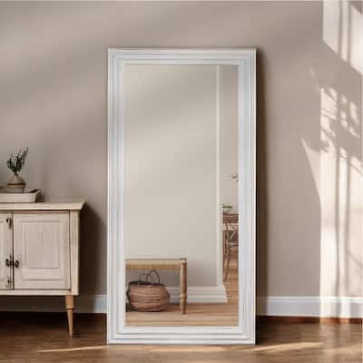 Brockport Full Length Wall Mirror, White
