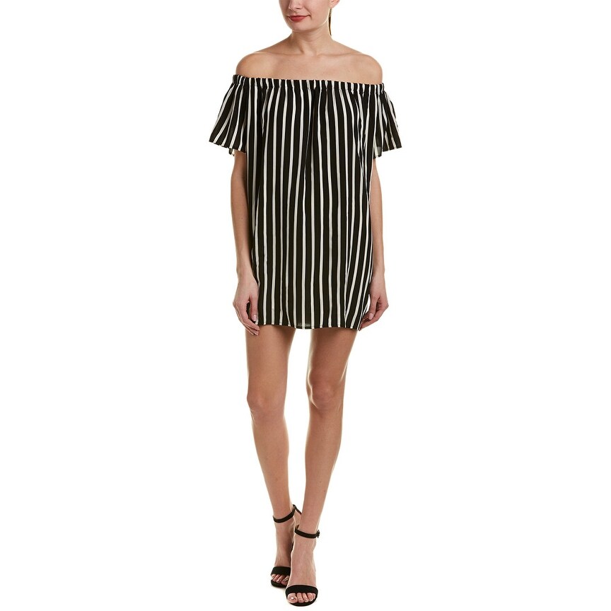 off the shoulder shift dress