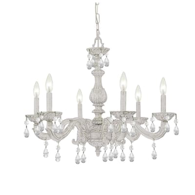 Crystorama Lighting Group Sutton 6 Light 28" Wide Wrought Iron Candle