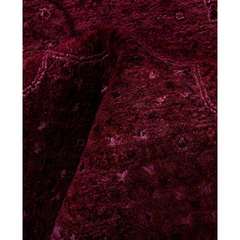 Overdyed One-of-a-Kind Hand-Knotted Area Rug - Pink - 6' 1" x 9' 4"