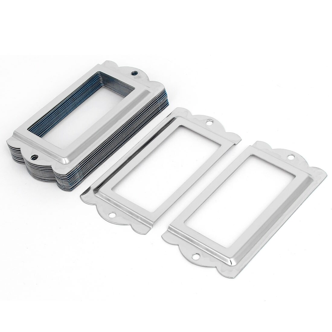 Shop Library File Cabinet Tag Label Holders Frames Silver Tone 85mm X 42mm 15pcs Overstock 17577894