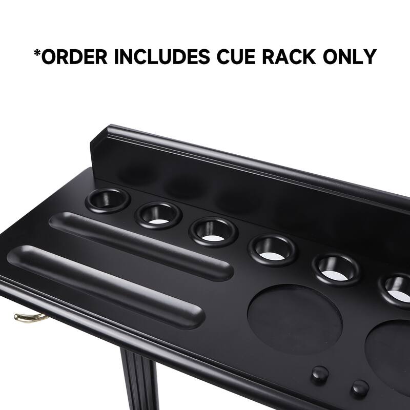 GSE™ 10-Pool Cue Wooden Billiard Pool Cue Rack. Floor Stand Pool Cue Stick Holder