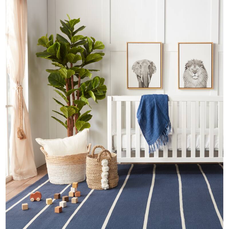 Porch & Den Langwood Stripes Indoor/ Outdoor Handmade Area Rug