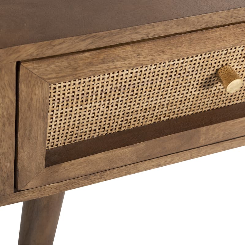 Glenda Solid Wood One-Drawer Nightstand