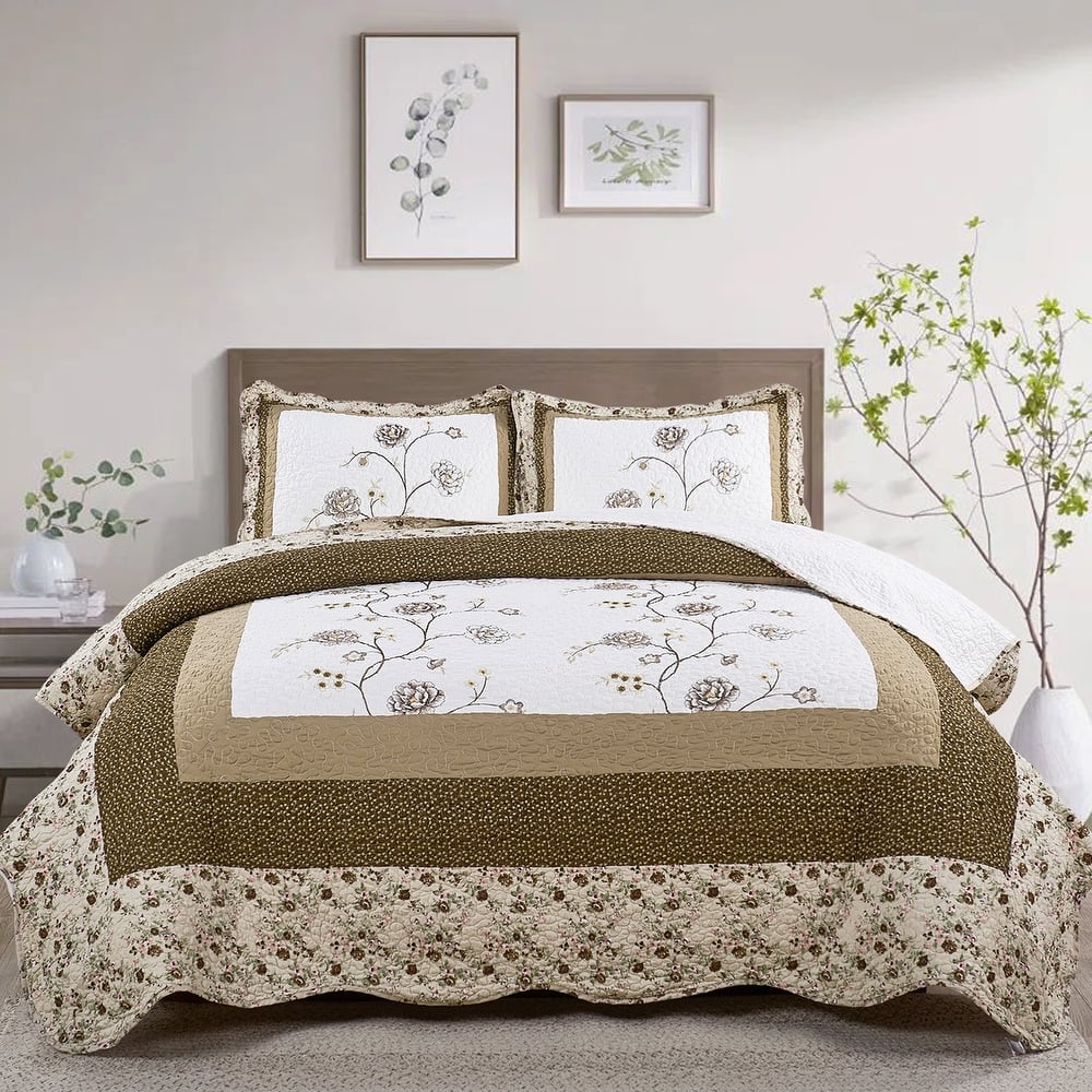 Serenta Dorset 3 Piece Bedspread Quilts Set