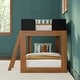 preview thumbnail 23 of 37, Mid-Century Modern Twin over Twin Low Bunk Bed