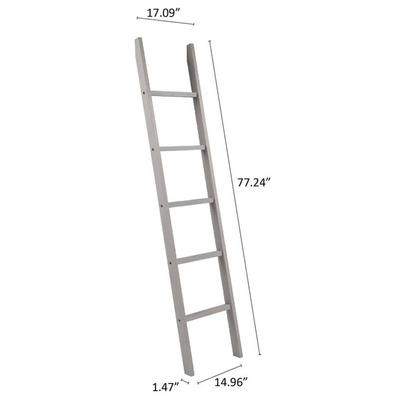 Wood Blanket Ladder Corona Gray | Furniture Dash
