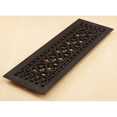Reggio Registers Scroll Series 6" x 22" Floor Grille without Mounting