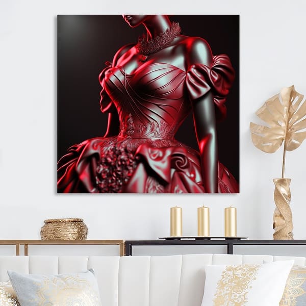 Designart 'Vintage Stylish Evening Dress' Fashion Woman Metal Wall Art - Bed Bath & Beyond - 37870440 Designart 'Vintage Stylish Evening Dress' Fashion Woman Metal Wall Art - Bed Bath & Beyond - 37870440