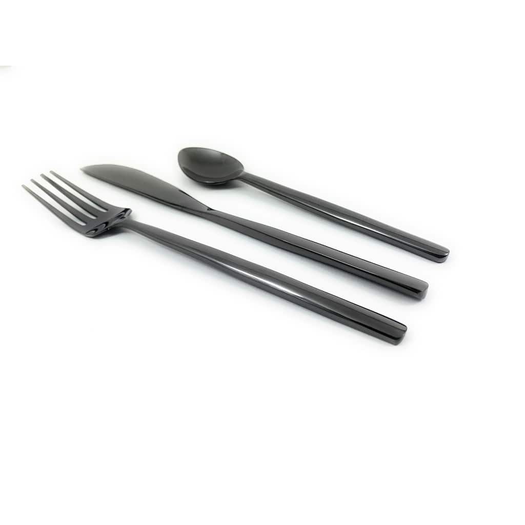 VIBHSA Stainless Steel Flatware 18-Piece Set (Dinner knives, Dinner Forks, Teaspoons)