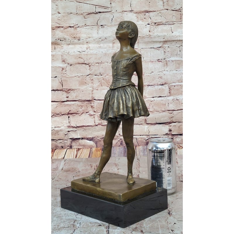 The Little Fourteen Year Old Dancer Bronze Ballerina Sculpture After Edgar Degas