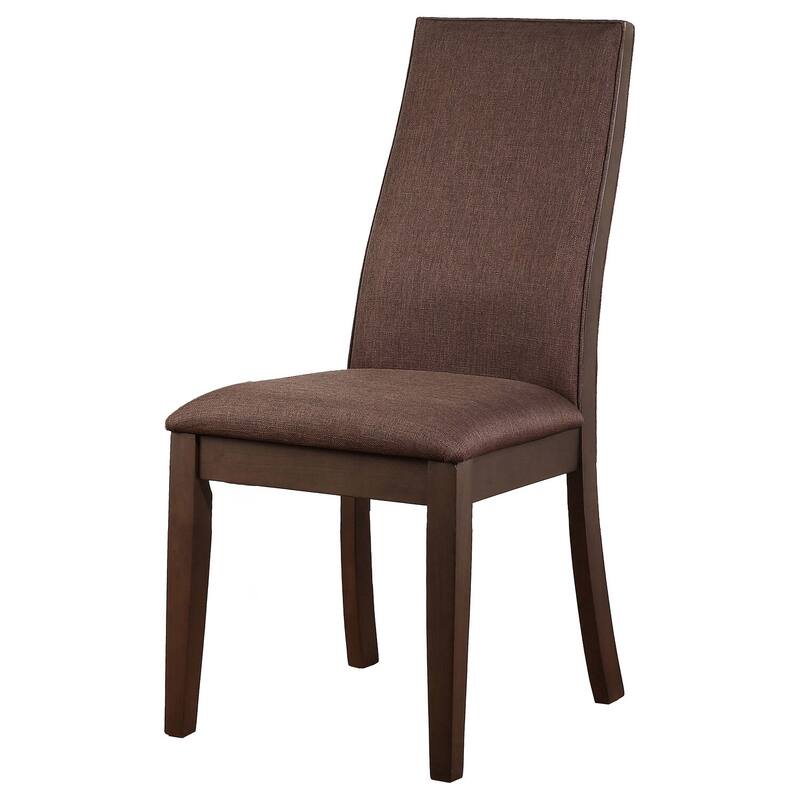 Country Cottage Dining Set - 7 Piece Table & Chair Set, Walnut Finish, Rustic Wood Dining Room Furniture