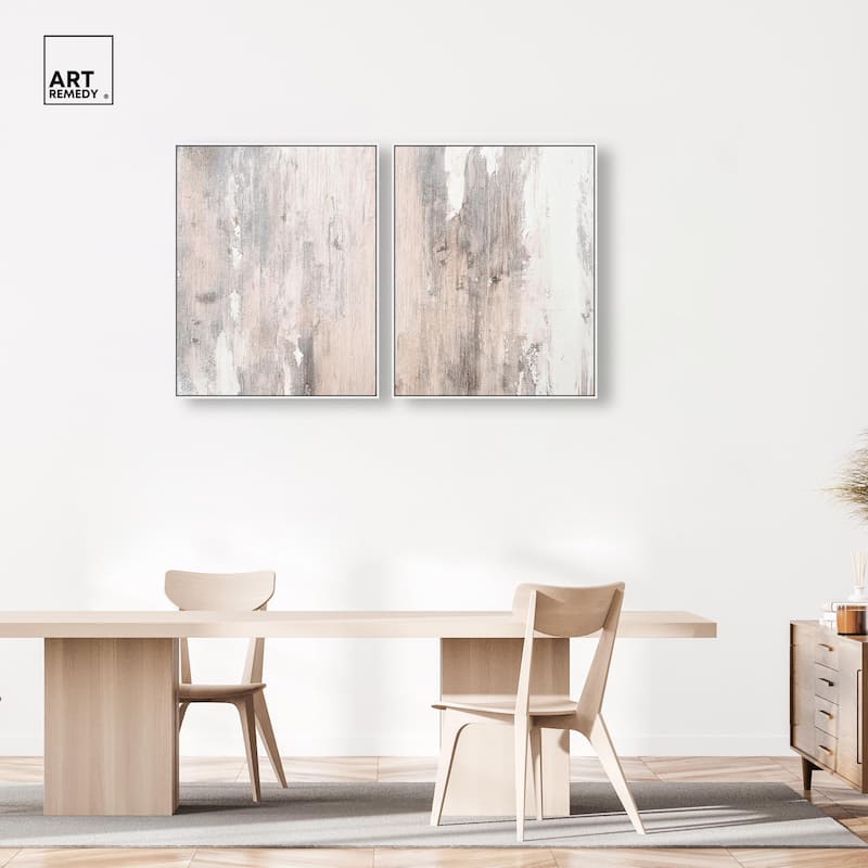 Striated Texture I Canvas Set of 2 by Art Remedy
