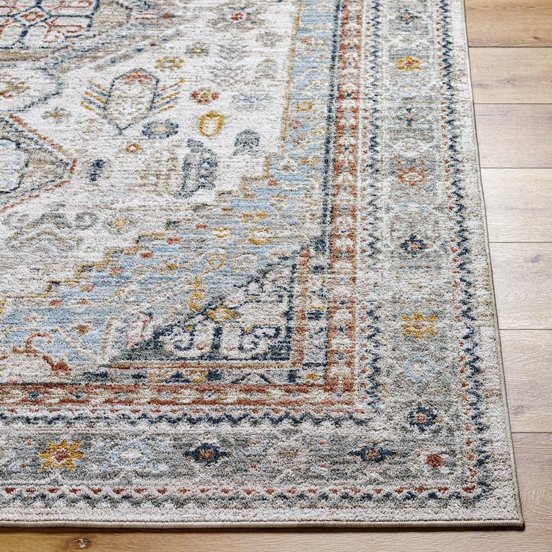 Livabliss Transitional Beckham Medallion Area Rug