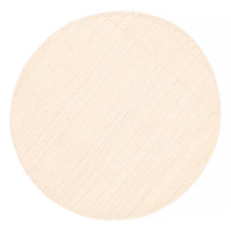 Kashkuli Gabbeh Ivory Rug 3'11" x 3'11" - 3'11 x 3'11 - Ivory - 3'11 x 3'11