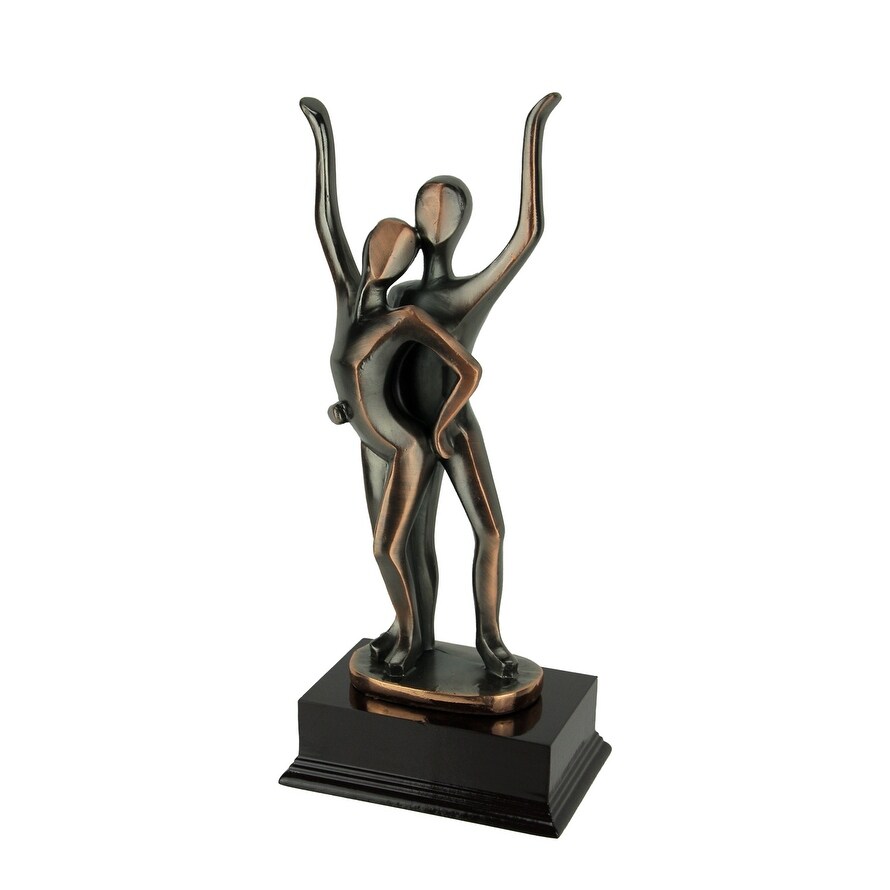 Shop Bronze Finish Dancing Couple Abstract Statue Dance Trophy