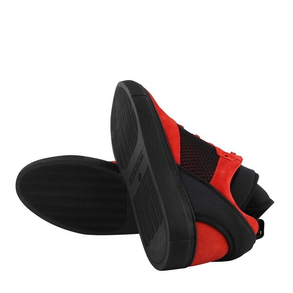 balenciaga high top sneakers red