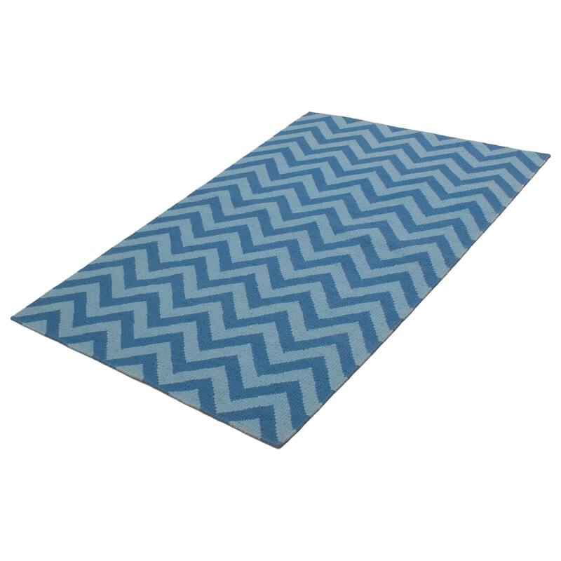 Ankara Blue Kilim 5'0" x 7'11" - 5'0 x 7'11