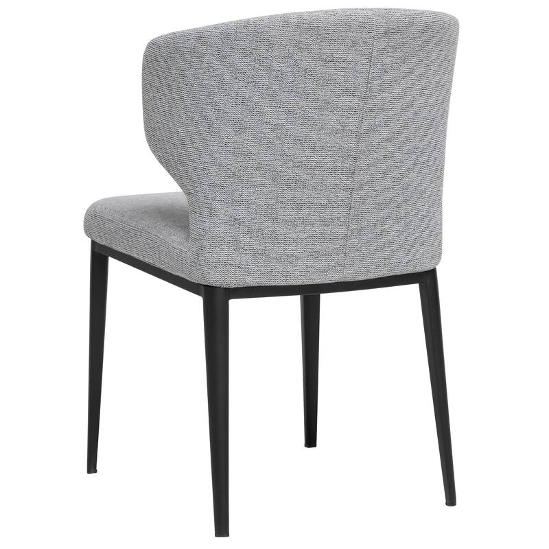 Cabo Mid-Century Modern Chenille Upholstered Wingback Dining Chair