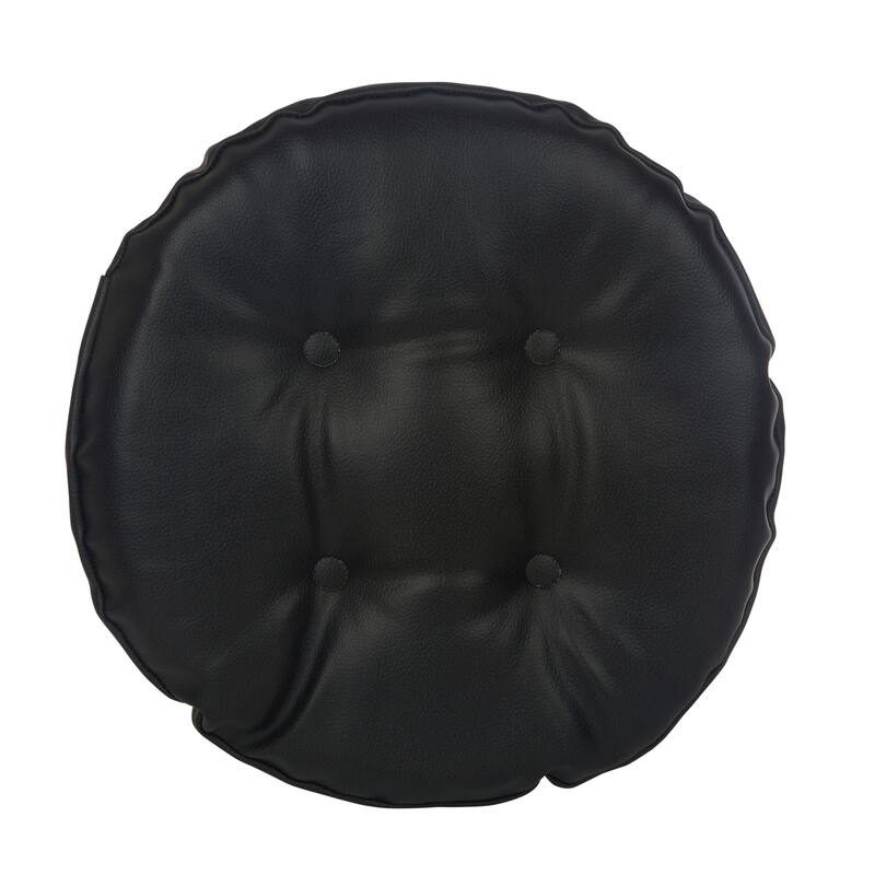 Klear Vu St. Germain Faux Leather Barstool Cushion Set, Set of 2