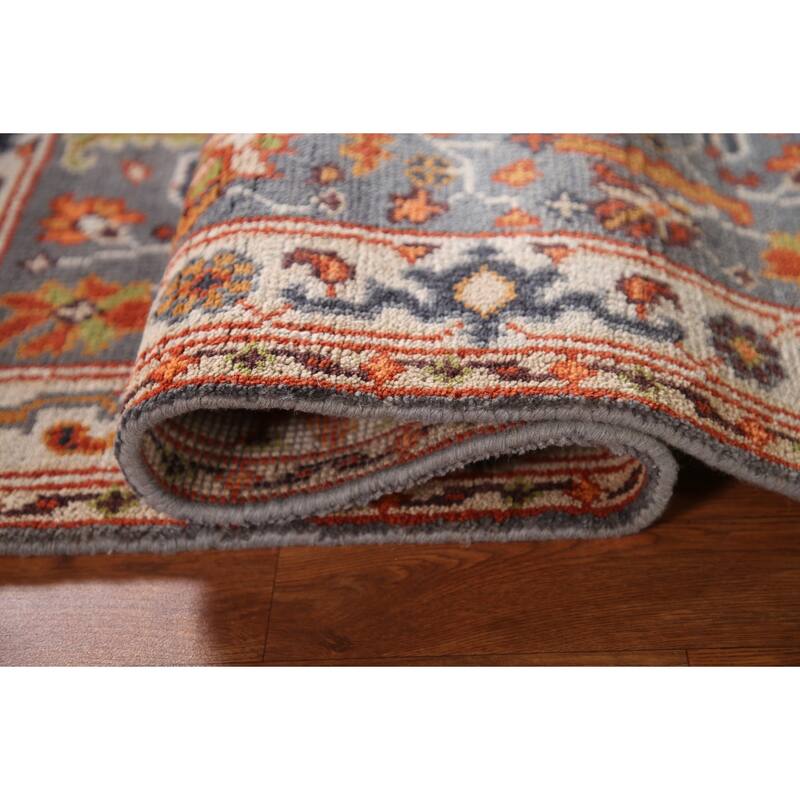 Gray Heriz Indian Area Rug Handmade Wool Carpet - 3'2"x 5'1"