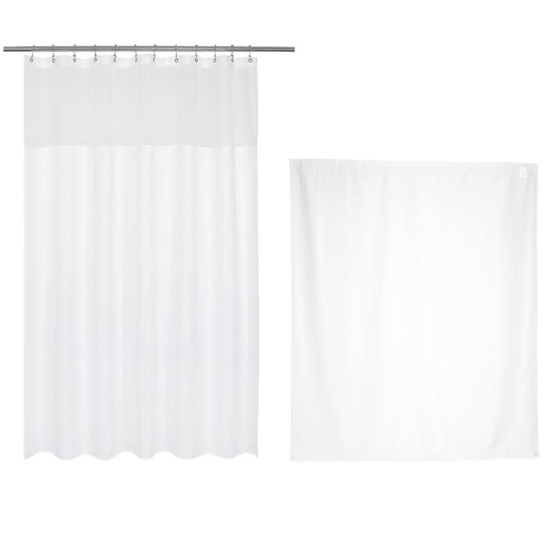 Fabric Snap-in Replacement Shower Curtain Liner