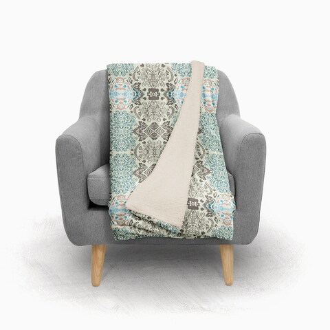 Amrita Sen Goa Vine Prism Throw Blanket Sherpa Fleece