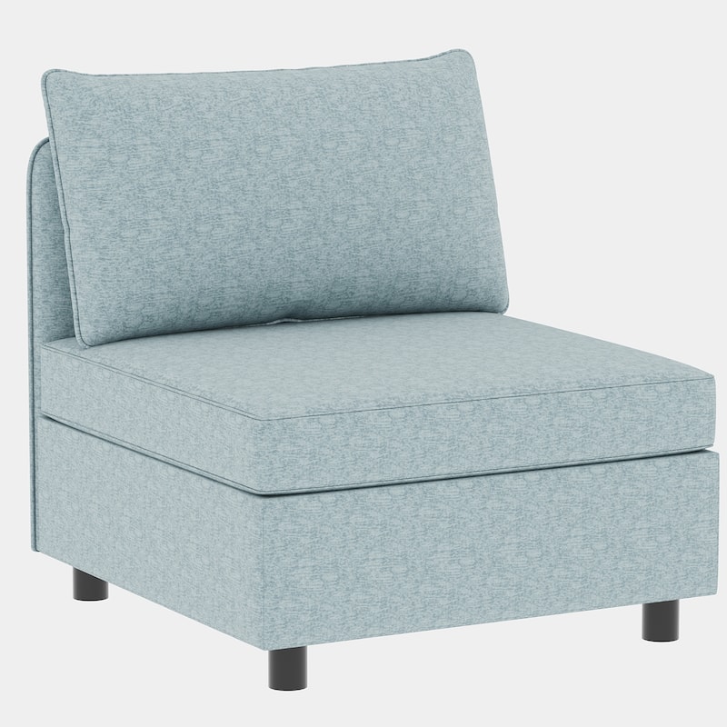98.5'' Customizable 4 Seater Modular Sectional Sofa with Storage, Comfortable Cushions and Space-Saving Design