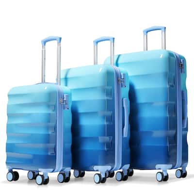 Luggage Set 3 Piece - Hardshell Suitcases with Spinner Wheels and TSA Lock, Lightweight Durable PC+ABS