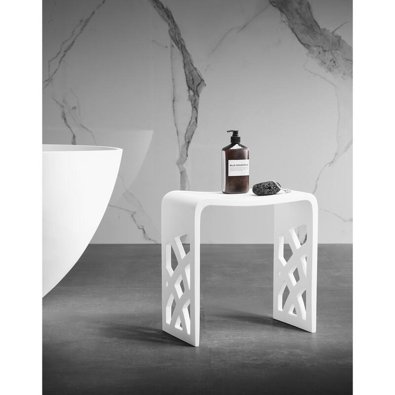 Descanso Solid Surface Bathroom Stool Bed Bath & Beyond 39154820