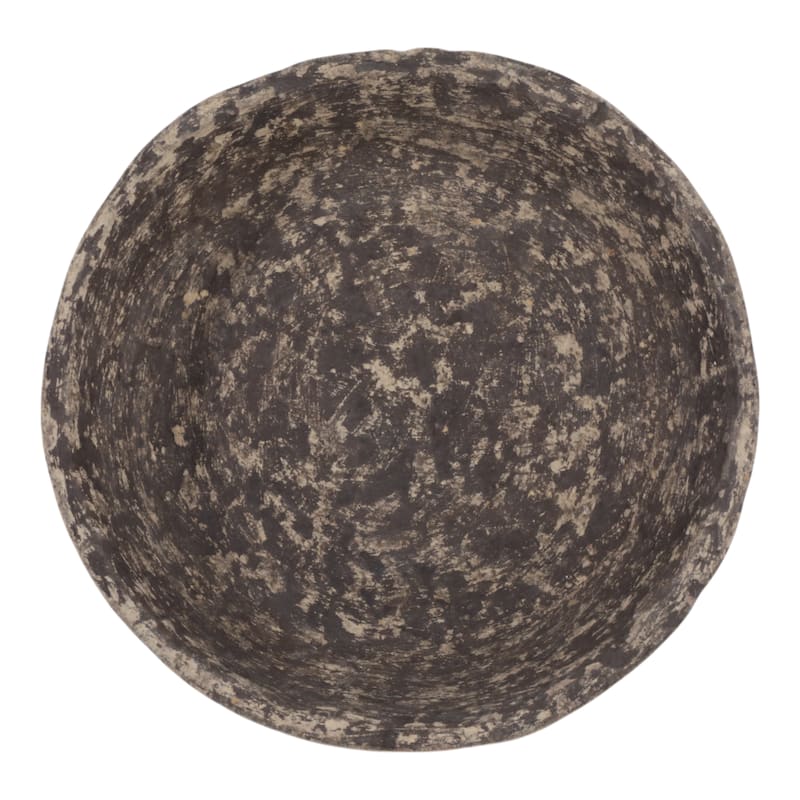 Pottery Paper Mache Bowl Artisanal Handcrafted Sculptural