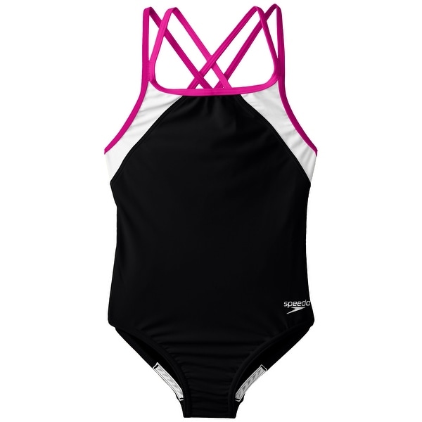 black and white speedo swimsuit