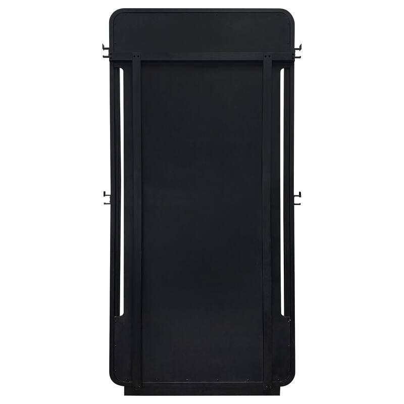 Leandro 76-inch Full Length Floor Mirror Burnished Black