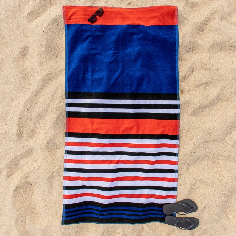 Superior Vibrant Oversized Cotton Beach & Pool Towel Collection - Assorted Styles