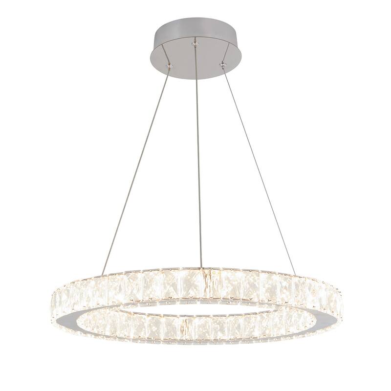 Artika Celebrity Integrated-LED Pendant Chandelier, Chrome Finish - Chrome