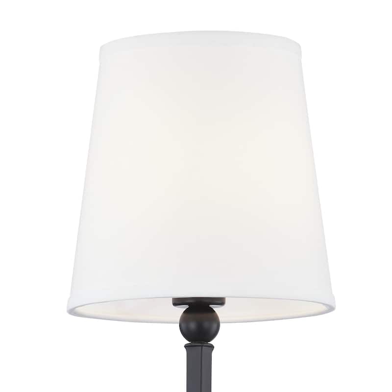 Alford Metal Plug-in Wall Sconce, Matte Black - Matte Black