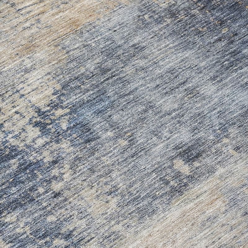 Machine Washable Indoor/ Outdoor Abstract Contemporary Chantille Rug