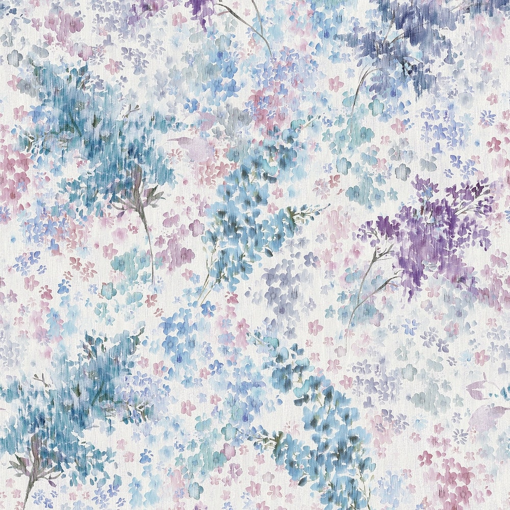 Galerie Wallcoverings Flora Soft Floral Foliage Vinyl on Non-woven Matte Wallpaper Roll
